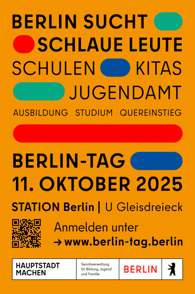 Offizielle Berlin-Tag-Grafik „Berlin-Tag 2025 Logo Bildungsmesse Berlin